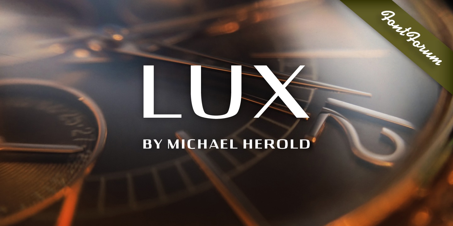 Пример шрифта Lux
